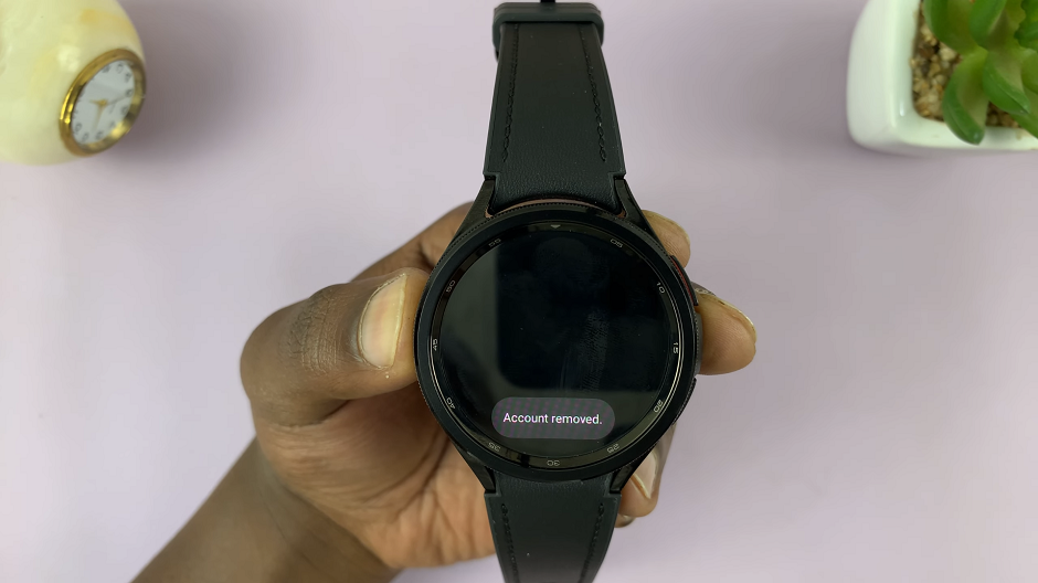 Google Account Removed From Samsung Galaxy Watch 6/6 Classic