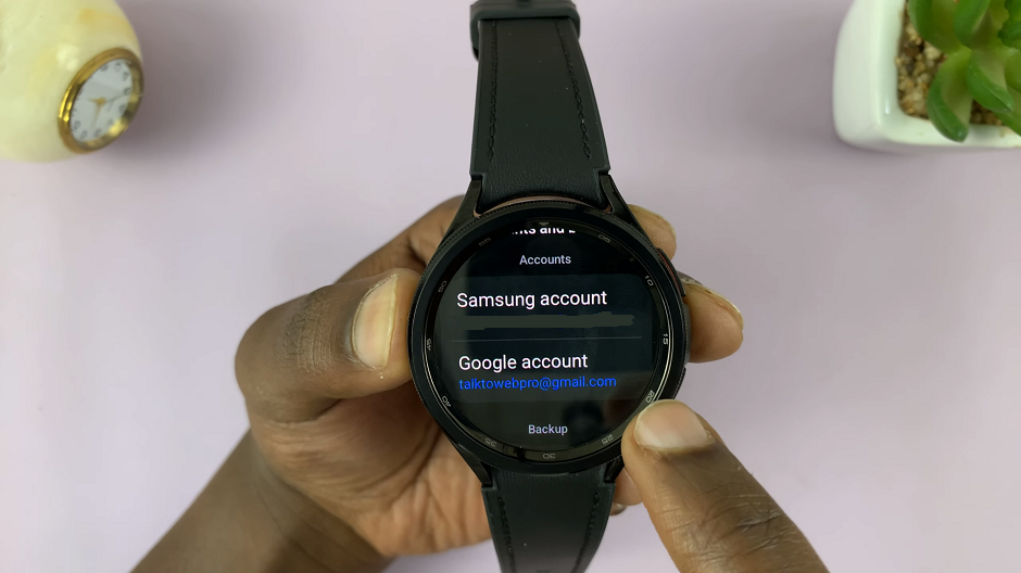 Accounts On Samsung Galaxy Watch 6/6 Classic