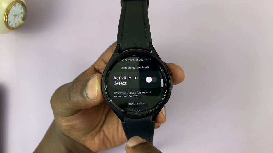 Enable Automatic Workout Detection On Samsung Galaxy Watch 6/6 Classic