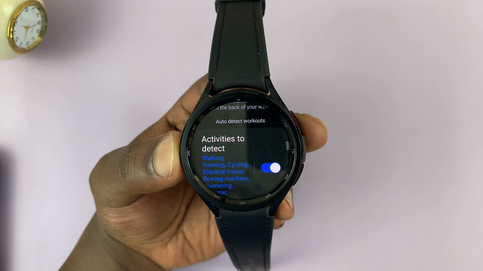 How To Enable Automatic Workout Detection On Samsung Galaxy Watch 6/6 Classic