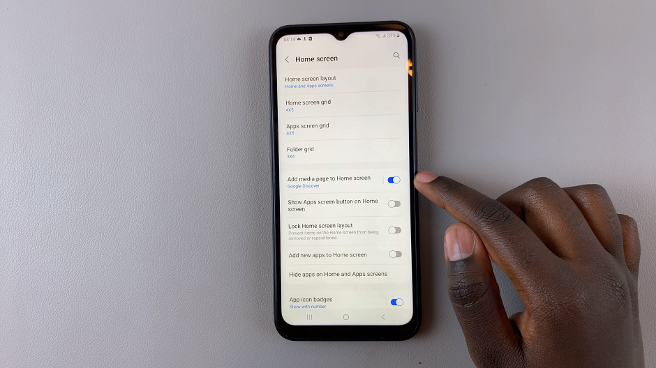 Remove Google Discover Page On Home Screen Of Samsung Galaxy A14