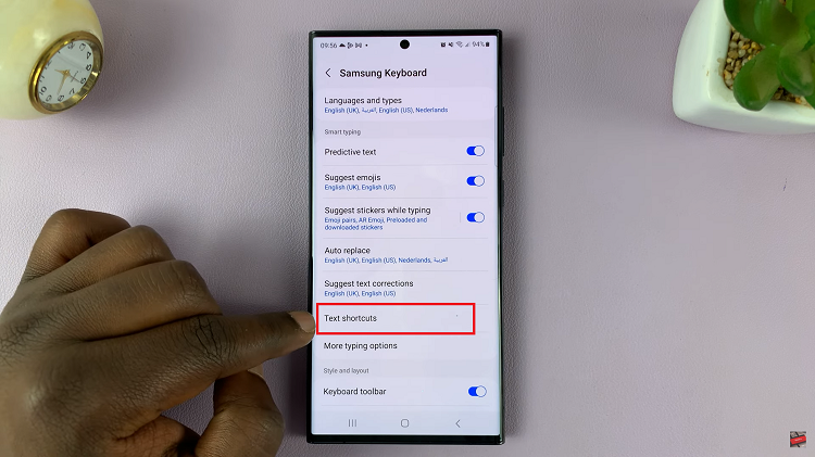 Add Text Shortcuts On Keyboard On Samsung Galaxy S23