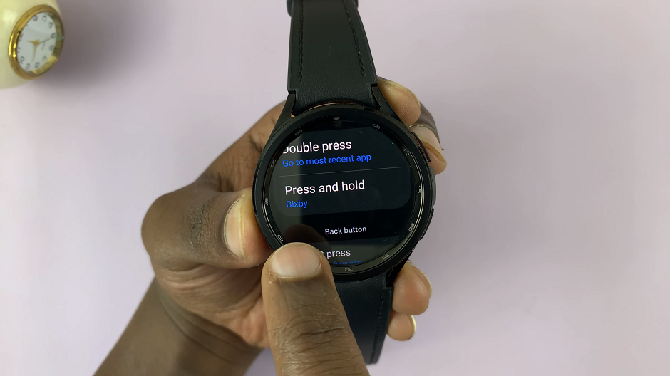 Bixby Option On Galaxy Watch 6 Classic