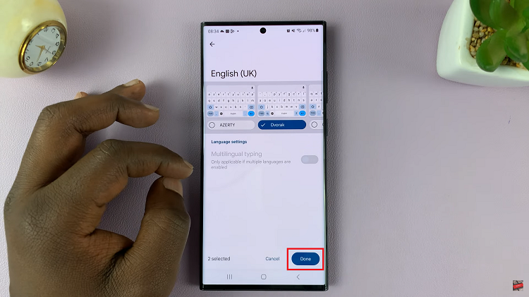 Change Keyboard Layout On Samsung Galaxy S23