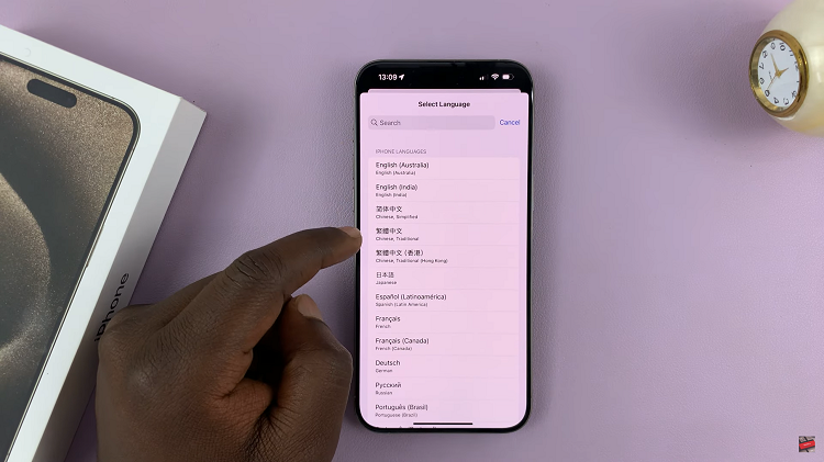 Change Language On iPhone 15
