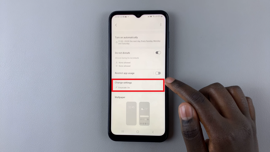 Change settings In Sleep Mode