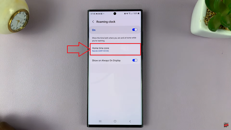 Change Time Zone Of Roaming Clock On Samsung Galaxy S23