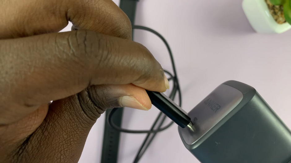 Connect Your USB-C Cable To Anker Charging Brick