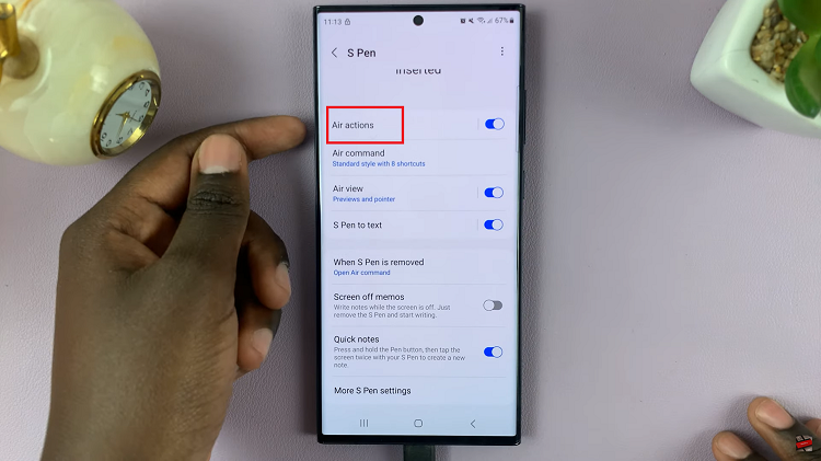 Customize S Pen Air Actions For Individual Apps On Samsung Galaxy S23 Ultra