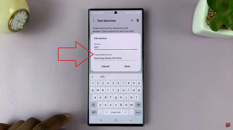 Edit & Delete Text Shortcuts On Keyboard Of Galaxy S23