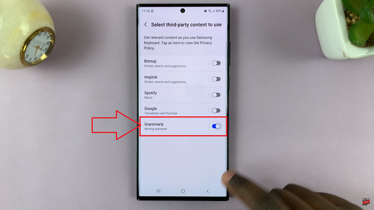  Enable  Disable Grammarly On Keyboard Of Samsung Galaxy S23