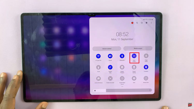Enable & Disable Screen Auto Rotate On Samsung Galaxy Tab S9