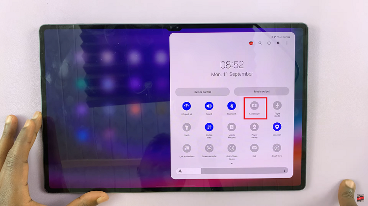 Enable & Disable Screen Auto Rotate On Samsung Galaxy Tab S9