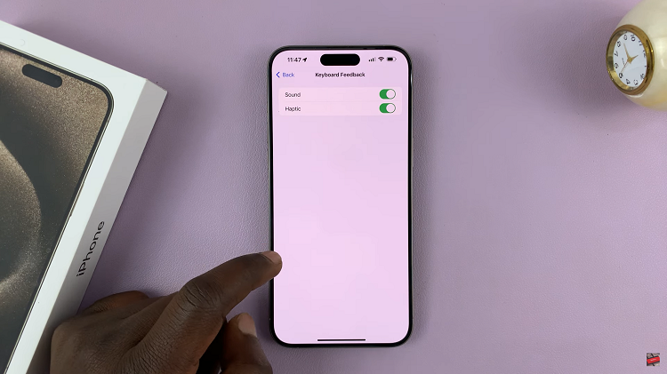Enable Keyboard Sounds On iPhone 15