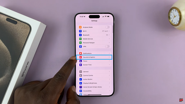 Enable Keyboard Sounds On iPhone 15
