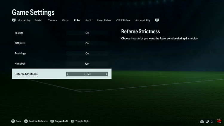 How To Change Referee Strictness On EA Sports FC 24