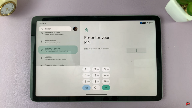 How To Change Screen Lock PIN On Google Pixel Tablet