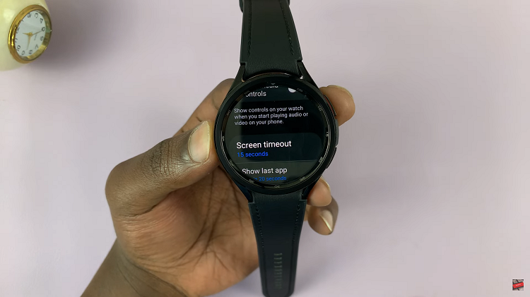 How To Change Screen Timeout Period On Samsung Galaxy Watch 6