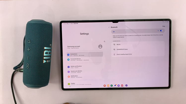 How To Connect Bluetooth Speaker To Samsung Galaxy Tab S9 Series
