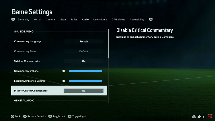 How To Enable & Disable Critical Commentary On EA Sports FC 24