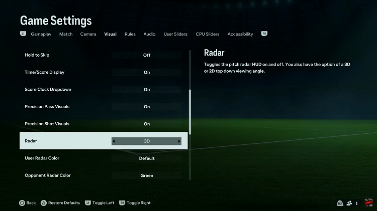 How To Enable & Disable Radar On EA Sports FC 24