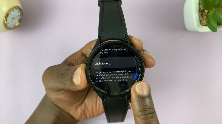 How To Enable & Disable 'Watch Only' On Samsung Galaxy Watch 6 /6 Classic