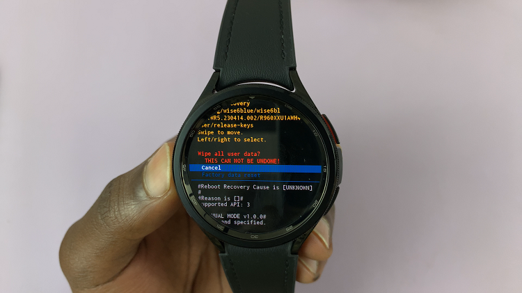 How To Hard Reset Samsung Galaxy Watch 6