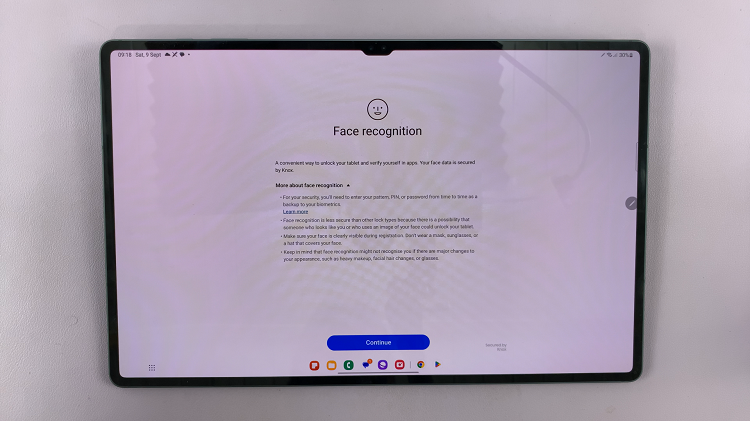 How To Set Up Face ID Unlock On Samsung Galaxy Tab S9 Series