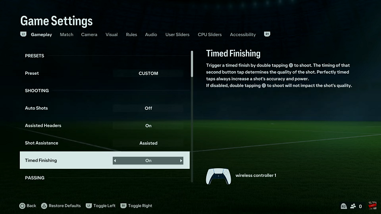 How To Turn Timed Finishing ON & OFF On EA Sports FC 24