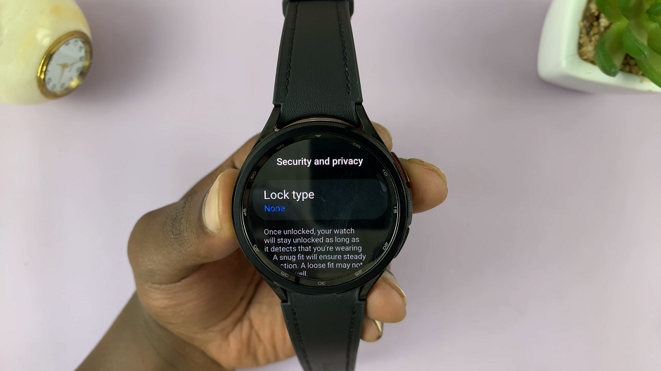 How To Delete Lock Screen PIN On Samsung Galaxy Watch 6/6 Classic