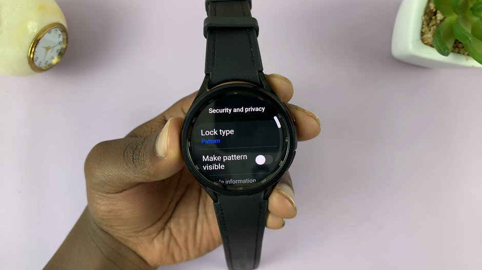 How To Make Lock Screen Pattern Invisible On Samsung Galaxy Watch 6/6 Classic