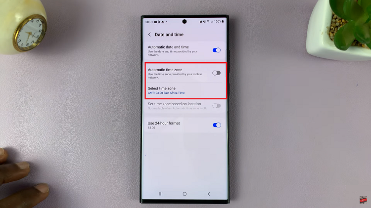 Manually Change Region and Time Zone On Samsung Galaxy S23