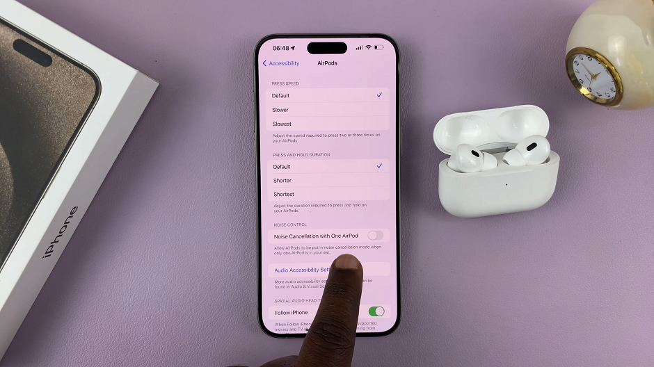 Noise Cancellation With One AirPod On iPhone 15 & iPhone 15 Pro