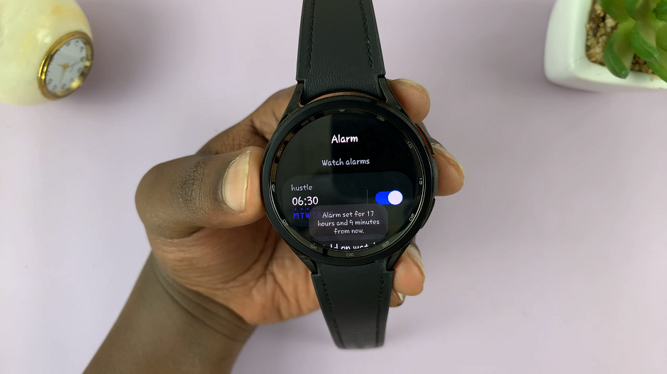 Set Alarm On Samsung Galaxy Watch 6 and 6 Classic