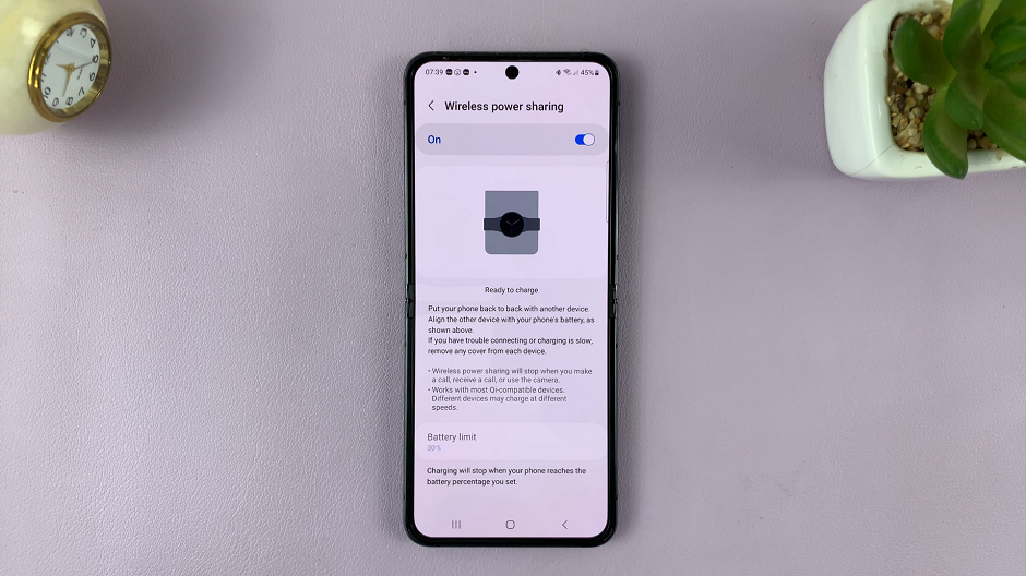 How To Enable Wireless Power Sharing On Samsung Galaxy Z Flip 5