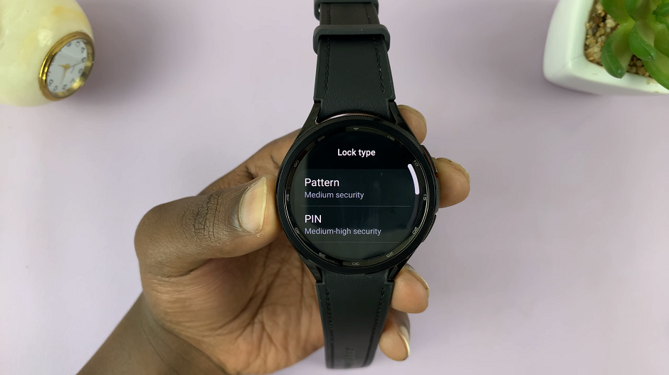 Set Up Lock Screen Pattern On Samsung Galaxy Watch 6/6 Classic