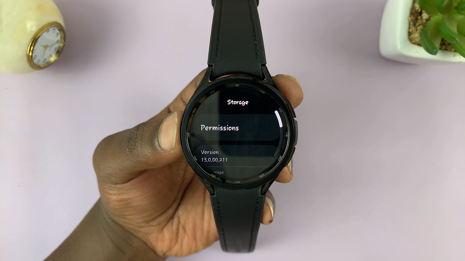 Storage Permissions On Samsung Galaxy Watch 6/6 Classic