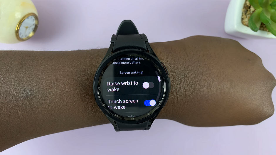 How To Disable 'Raise To Wake Screen' On Samsung Galaxy Watch 6/6 Classic