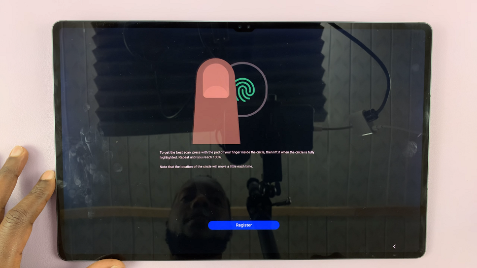 Register Fingerprint Password On Samsung Galaxy Tab S9 Series