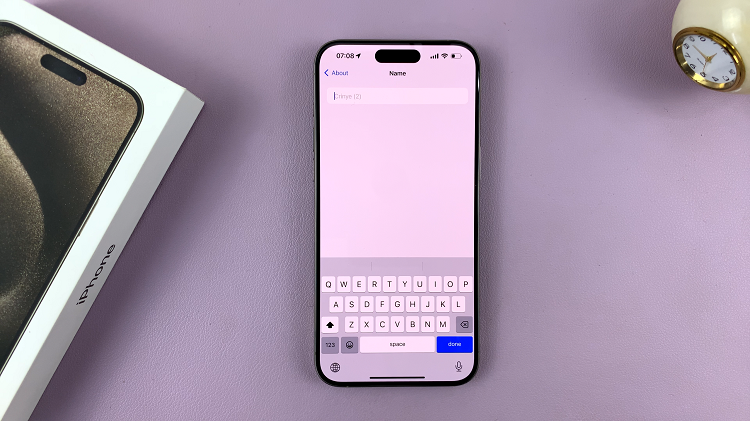 Rename The iPhone 15 or iPhone 15 Pro