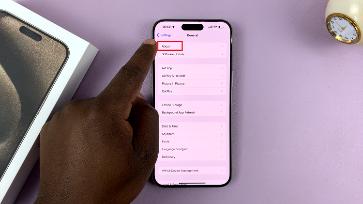 Rename The iPhone 15 or iPhone 15 Pro