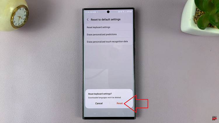 Reset Keyboard To Default Settings On Samsung Galaxy S23