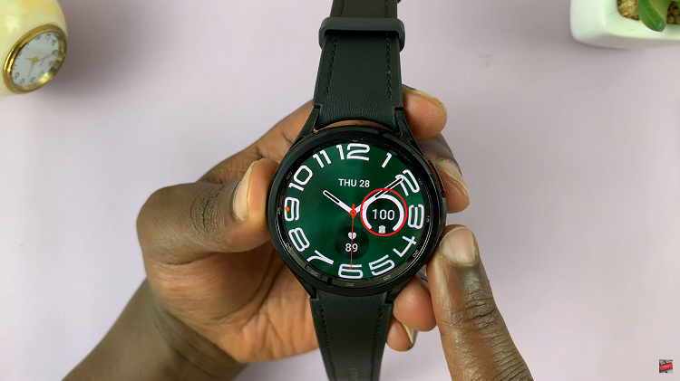 See Battery Percentage On Watch Face Of Samsung Galaxy Watch 6