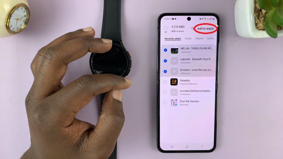 Add Music To Samsung Galaxy Watch 6/6 Classic From Phone