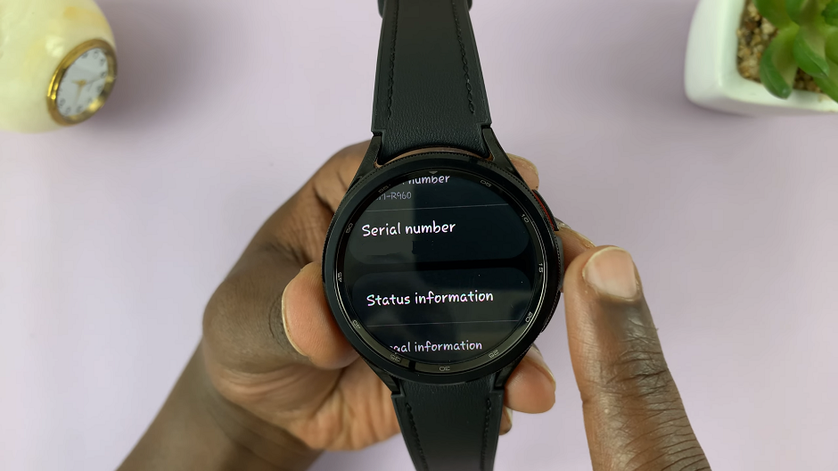 How To Check Serial Number On Samsung Galaxy Watch 6/6 Classic