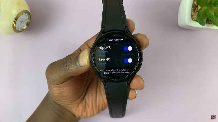Set Heart Rate Alerts On Samsung Galaxy Watch 6