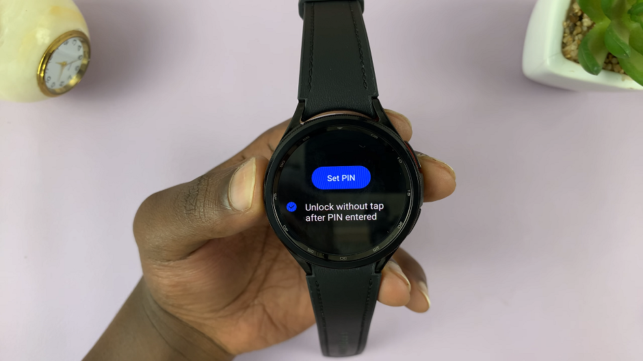 How To Set New Lock Screen PIN On Samsung Galaxy Watch 6/6 Classic