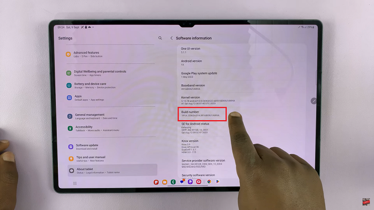 Set Screen Timeout To Never While Charging On Samsung Galaxy Tab S9