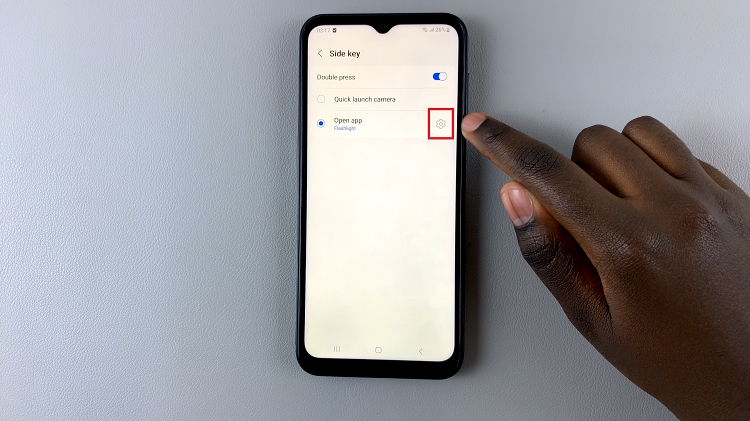 Set Side Key Double Press To Open App On Samsung Galaxy A14