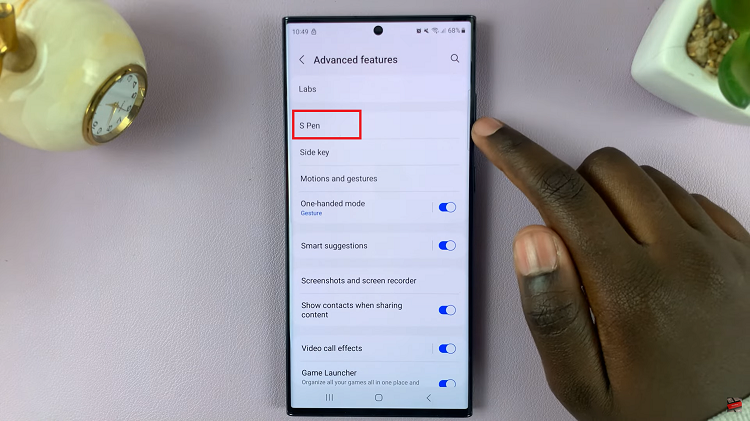 Set The S Pen To Do Nothing When Removed On Samsung Galaxy S23 Ultra
